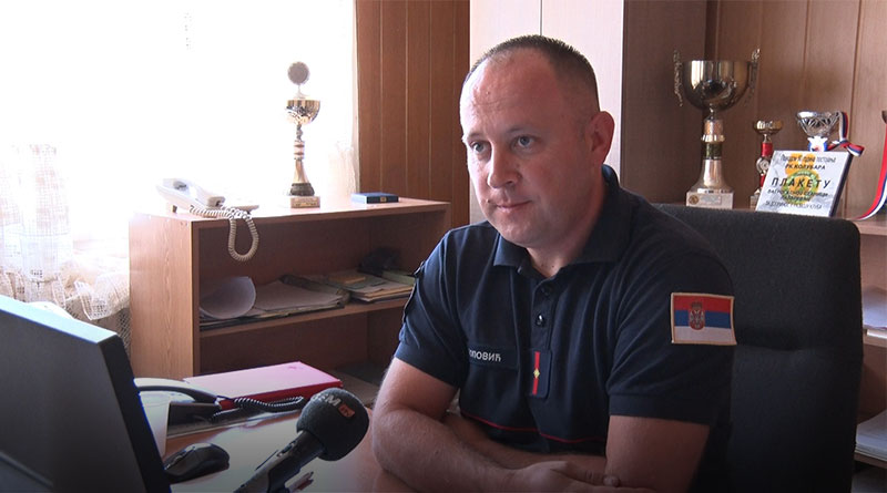 Ivan Popović, komandir Vatrogasno spasilačke jedinice Lazarevac