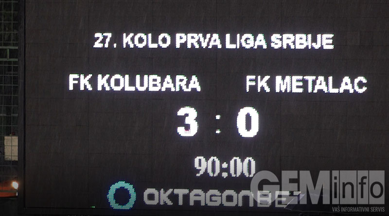 Kolubara Metalac 3:0