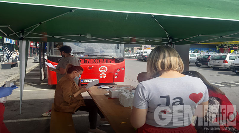 Stop šop Lazarevac, akcija davanja krvi