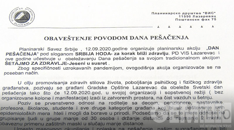 Akcija Šetajmo za zdravlje