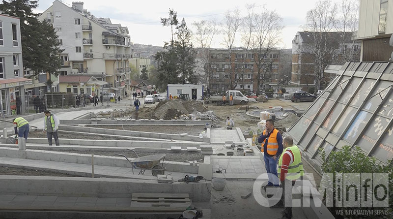 Rekonstrukcija trga u Lazarevcu